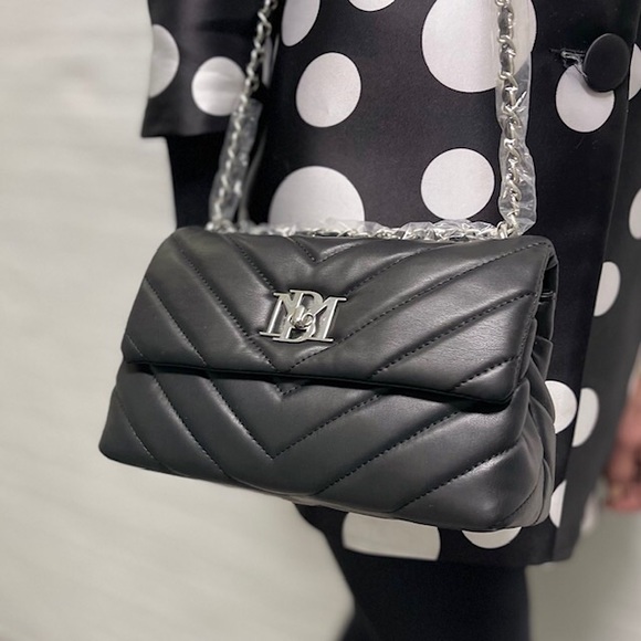 Badgley Mishka black vegan leather crossbody bag. NWT - Picture 7 of 9